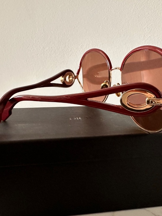 Dior New Volute Multilayer Gold SQ Round Ladies Sunglasses DIORNEWVOLUTE 0NOA 57